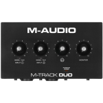M-AUDIO M-Track Duo USB Audio interface Crystal preamplifier 16 bit 48 kHz Black