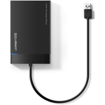 Ugreen 30847 HDD/SSD korpus, 2.5", SATA, USB 3.0, 5 Gbit/s, 6 TB, ABS, must