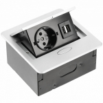 Pistikupesa, laua sisse ehitatav, 2xUSB, AVARO; AE-PB1SAVA-53 GTV