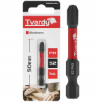 Ietekmes skrūvgrieža uzgalis PH3 50mm S2, Tvardy, T00172-50-1, augstas kvalitātes S2 tērauds, magnētiskais gals, pastiprināta konstrukcija