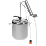 Pot-still 17 L survekatlal BROWIN 343117, roostevaba teras, elektrooniline termomeeter