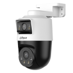 Dahua IPC-PTS1439B-E2-S-PV-0360B PTZ IP-kaamera 4+4 MP kaheobjektiiv Smart Dual Light Active Deterrence p&ouml;&ouml;rlev IR 30 m PoE IP66 must-valge