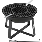 Lund 99719 Tulekahju auk, 50 cm, malmist, k&otilde;rgus 36 cm, komplektis tulekahju auk, rest, pokker