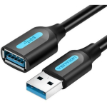 Vention Kaabli pikendaja CBHBD 0.5m must, USB 3.0 mees- naine, 5 Gbps