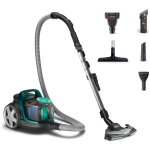 Philips tolmuimeja FC9556/09, 900 W, silindriline, kotita, tolmu maht 1.5 L, HEPA filter, ts&uuml;klon, m&uuml;ratase 77 dB