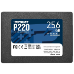 Patriot SSD P220 MUDEL P220S256G25, 256GB, SATA, kirjutamiskiirus 490 MB/s, lugemiskiirus 550 MB/s, TBW 120 TB