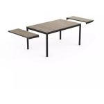 Keter Aedalaud pikendatav Deco Porto Nova 29214881J56, 160-240cm, 32kg, vastupidav metallraam, UV-kindel