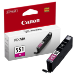 Canon Tindi kassett CLI-551M 6510B001, 7ml, 298 lehte, foto magenta, originaal