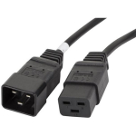 Lanberg toitekaabli pikendus CA-C19E-10CC-0018-BK, 1.8 m, C19, C20, 16 A, must