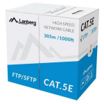 Lanberg kabel FTP Cat.5E CU LCF5-11CU-0305-S, 305 m, vask, F/UTP, LAN, hall