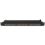 Lanberg Patch paneel 24 porti 1U PPS7-1024-B, 24 pesa, 1U, Cat7, must