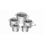 ZWILLING Essence 66220-002-0, pottide komplekt 5 tk, 3L, 3,5L, 6L, 1,5L, 2L, 16cm, 20cm, 24cm, klaaskaaned, roostevaba teras