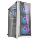 Darkflash DK352 Plus arvuti korpus, valge, ATX/M-ATX/ITX/E-ATX, 4x ARGB ventilaatorit, 340mm GPU, 160mm CPU, karastatud klaas