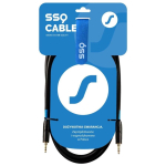 SSQ MIMI2 SS-1425 kaabel, TRS-TRS, 2 m, 3 mm, 2x0,18 mm&sup2;, isane miniJack, must