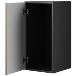 Cama full storage cabinet ROCO RO3 75/37/39 white/black/white