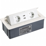 Pistikupesa, laua sisse ehitatav, SOFT; AE-PBSUC2GS-10 GTV