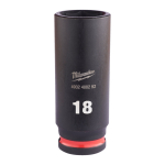 SHOCKWAVE&trade; IMPACT DUTY TRIECIENIZTURĪGAS UZGRIEŽŅU MUCIŅAS, 18 MM 3/8" IMPACT SOCKET DEEP - 1 PC, 4932480292 MILWAUKEE