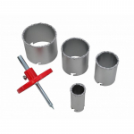 TCT urbumu zāģu komplekts 33-83mm, 6 gab., instrumentu tērauds, 1500 apgr./min, AW47310, AWTOOLS