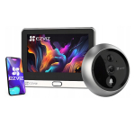 Ezviz DP2 CS-DP22K traadita video uksekell, 2K 3MP, 4.3" LCD, 166&deg;, IR &ouml;&ouml;vaatlus 5m, PIR 6m, 4600mAh, Wi-Fi 2.4GHz