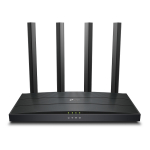 Wi-Fi ruuter Wi-Fi 6 AX1500 kahesageduslik Archer AX12 802.11ax Wi-Fi 300 Mbps (2.4 GHz) 1201 Mbps (5 GHz) 3&times;Gigabit LAN 1&times;Gigabit WAN 4 antenni Must TP-Link