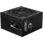 Msi Toiteplokk MPG A1250GS PCIE5, 1250W, 100-240V, 50/60Hz, 80 PLUS Gold, t&auml;ielikult modulaarne, must