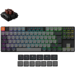 Keychron Klaviatuur K1X-A3, 80%, 87 nuppu, Bluetooth 5.2, USB, mehaaniline, LED taustvalgus, hall