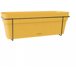 Stefanplast r&otilde;du lillepott 2168404 50x18x17cm, kollane, metalltoed, veetank, 9.5l, 100% taaskasutatav