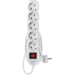 Emos Pikendus P1521R, 1,5m, 5x2P+PE, 3680W, PVC, l&uuml;litiga, laste kaitse