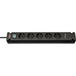 Brennenstuhl pikendusjuhe (+ l&uuml;liti) 1150660415, 5 pistikut, 2x USB-C 5V/3.10A, 3 m, must