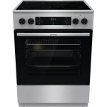 Gorenje Elektriline pliit GECS6C70XC, 60 cm, 71 l, 2200W, 1200W x 2, 1800W, Keraamiline pliit, Aqua Clean, Kiire kuumus