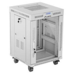 Lanberg Rack kapp 19" vabalt seisv 15U/600x600, FF01-6615-12SL, RAL 7035, 60kg, 4 vertikaalset paigaldusrauda