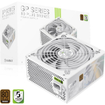 Gamemax toiteplokk GP 650B WH, 650 W, pronks, valge, mitte-modulaarne, 140 mm ventilaator, 1 x 24 pin ATX