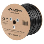Lanberg Kabel FTP Cat.5E CU LCF5-21CU-0305-BK, 305m, Cu, F/UTP, 100&Omega;&plusmn;15, kuni 100MHz, must
