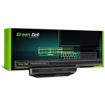 Green Cell Aku FS31, 11,1V, 4,4Ah, LiPo, Must, &uuml;hilduv Fujitsu LifeBook A514-ga