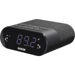 Denver Raadio kell CRQ-107 111131300030, 0,9" LED, Qi laadimine 5W, PLL raadio, 2 &auml;ratust, FM