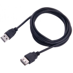 Sbox USB pikendus USB 2.0 A-A M/F USB-1025/R, 5m, kuni 480 Mbit/s, must