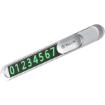 Tellur Ajutine auto parkimise telefoninumbri kaart TLL171221, 125 x 19mm, 72g, Tsink sulam, H&otilde;bedane, 6 magnetnumbrit