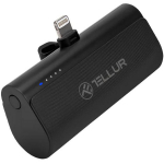 Tellur PD203 Power Bank TLL158421, 5000mAh, 18.5Wh, Type-C 5V/2A, 9V/2A, Lightning 5V-3A, LED indikaator, kiire laadimine