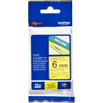 Brother TZe-611 laminaatlint, 8 m, 6 cm, must kollasel, TZe, termiline &uuml;lekandetehnoloogia, kriimustuskindel, veekindel
