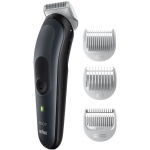 Braun BG3340 juhtmeta kehatrimmer, 80 min, NiMH, SkinShield, pestav, must/hall