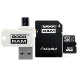 Goodram M1A4-0160R12 m&auml;lukaart, 16 GB MicroSDHC, Class 10, UHS-I, 100 MB/s, 10 MB/s, adapter