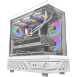 DarkFlash DS950 WHT +6F, arvuti korpus, ATX/M-ATX/ITX, 6 ventilaatorit, 9 ventilaatorit, 360mm, 400mm, 180mm, USB-C 3.2 Gen 2