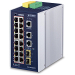 PLANET IGS-20160HPT network switch Managed L2/L3 Gigabit Ethernet (10/100/1000) Power over Ethernet (PoE) Blue, White