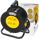 PR-61 extension cord 4-sockets with grounding 30m PVC drum 3x1.5mm