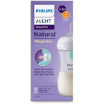 Philips Avent Natural Response koolikuvastane pudel SCY673/01, 260 ml, keskmise vooluga lutt, AirFree ventiil, BPA-vaba