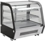 Apsildāms vitrīna 120L, YG-05025, YATO, sudraba krāsā, ar LED apgaismojumu un regulējamiem plauktiem