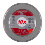 PLĀNA METĀLA GRIE&Scaron;ANAS DISKI PRO+, CUT.W PRO+ SCS 41 115 X 1.0 MM METALBOX - 10 PCS, 4932478997 MILWAUKEE