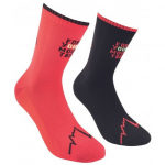 Zeķes FOR YOUR MOUNTAIN Socks, izmērs: XXL, Black/Sangria, 8020647160051 LA SPORTIVA