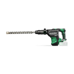 Bezvadu rotējo&scaron;ais āmurs SDS-Max, HIKOKI, DH3640DAW2Z, 9.2 J trieciena enerģija, 6.4 kg, zema vibrācija