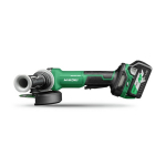 Bezvadu disku slīpma&scaron;īna, HIKOKI G3613DVFWQZ, 36 V, 1500 W, 125 mm, bezsuku motors, mainīgs ātrums, LED gaisma